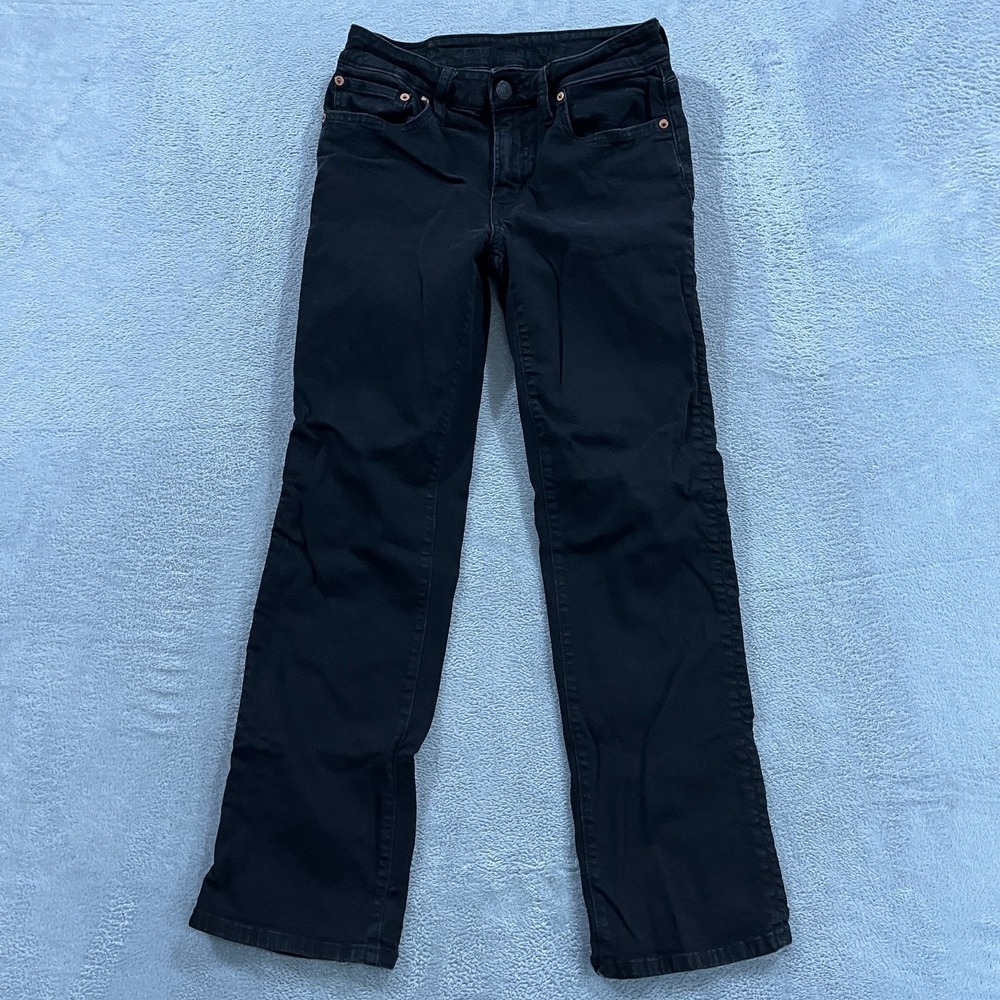 American Eagle Original Bootcut Jeans Mens 28x30 (fit 26x28) Airflex+ Black